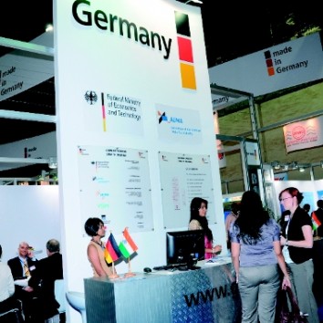 German Pavilion at SMM India in Mumbai. (Photo: Hamburg Messe und Congress)