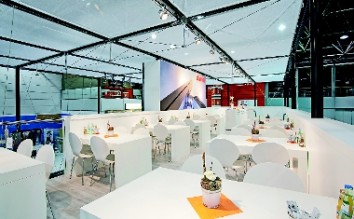 Best known as an exhibition systems manufacturer, Modul revealed new aspects of the company. (Photo: Modul)