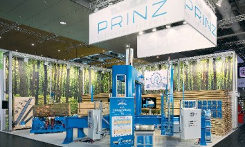 Prinz at Ligna 2017 in Hanover: Wood played a central role as the source material and final product. (Photo: MDS)