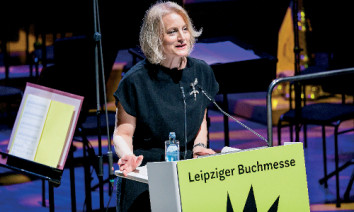 Astrid Böhmisch: „Der Gastlandauftritt des Weimarer Dreiecks setzt ein starkes Zeichen.” (Photo: Leipziger Messe / Jens Schlüter)