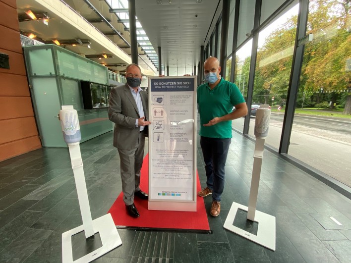 IFIMP (v.l.): CMI-Direktor Christian Mayerhofer und Organisator Dr. Mathias Ströhle (IFIMP).