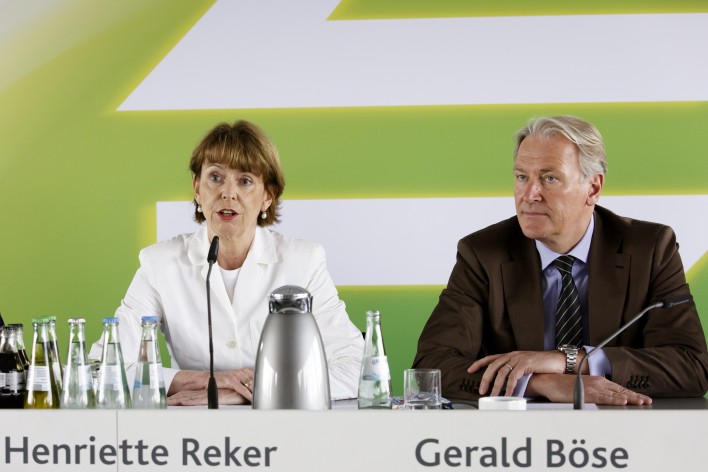 Oberbürgermeisterin Henriette Reker und Messechef Gerald Böse.
